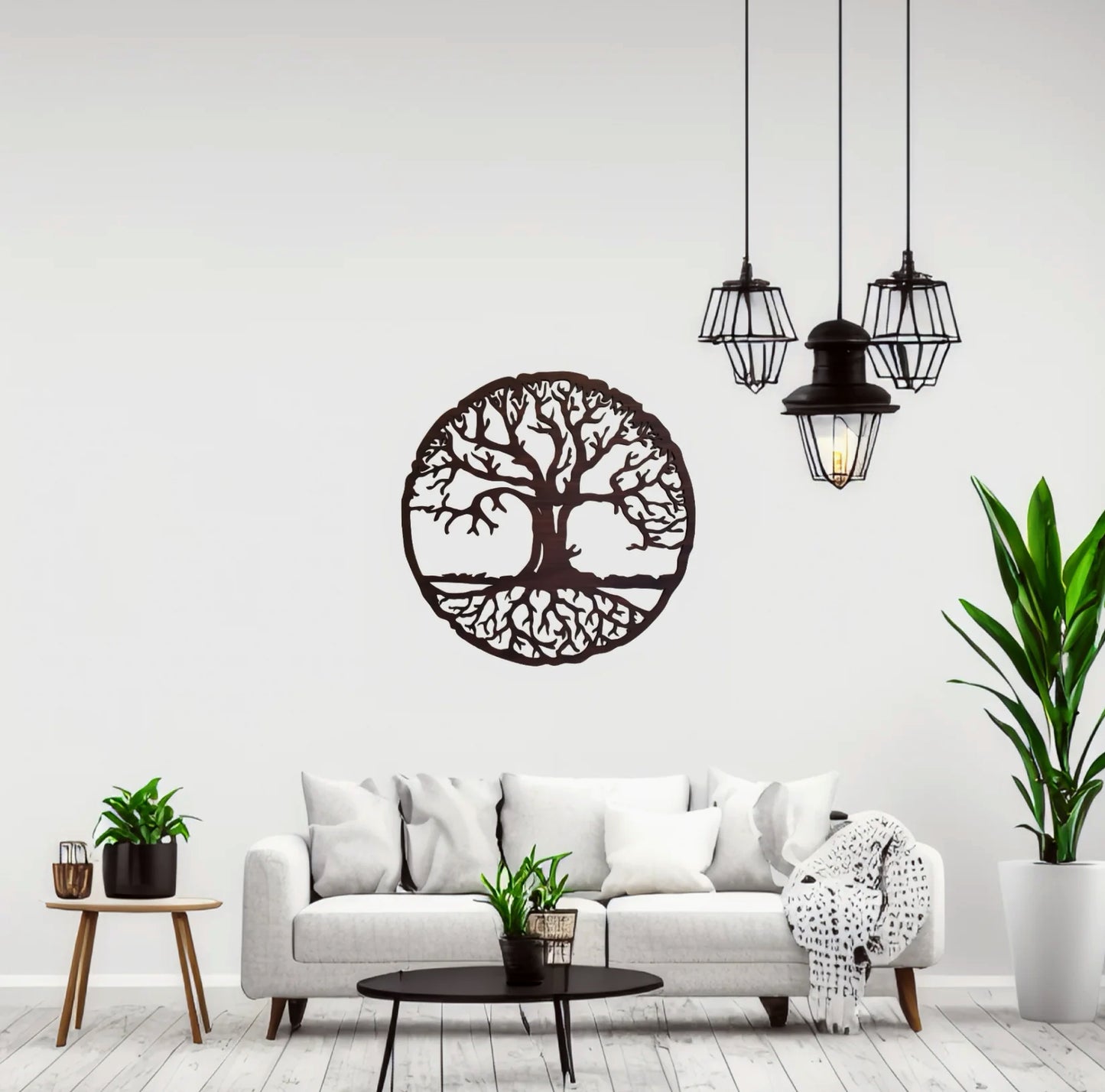 Décoration murale - Arbre de vie naturel en bois