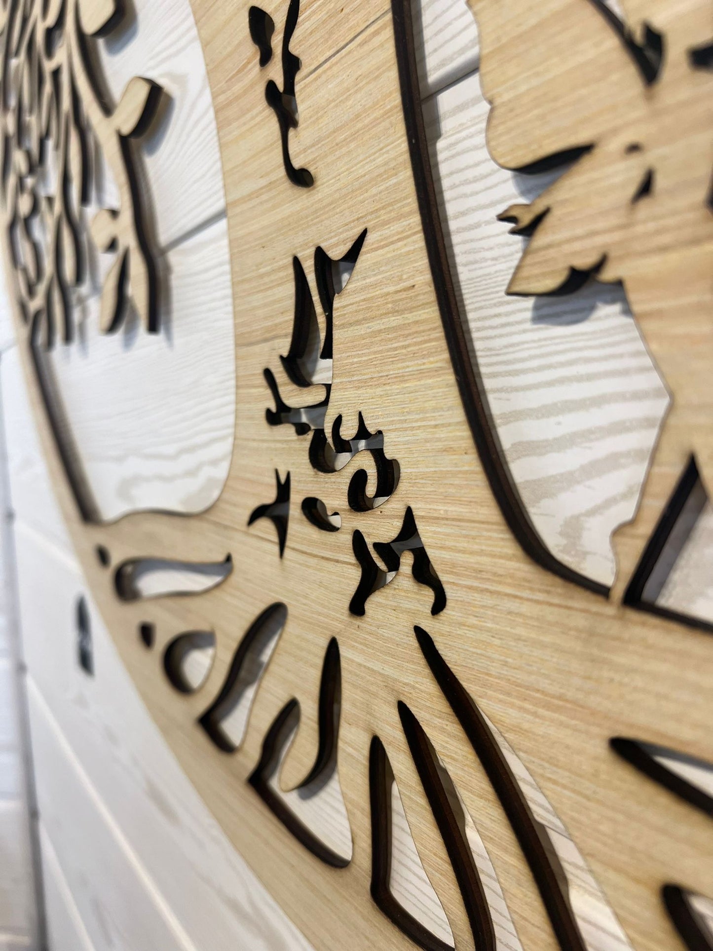 Décoration murale - Arbre de vie naturel artisanal en bois