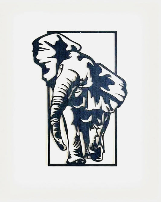 Décoration murale en bois - Éléphant