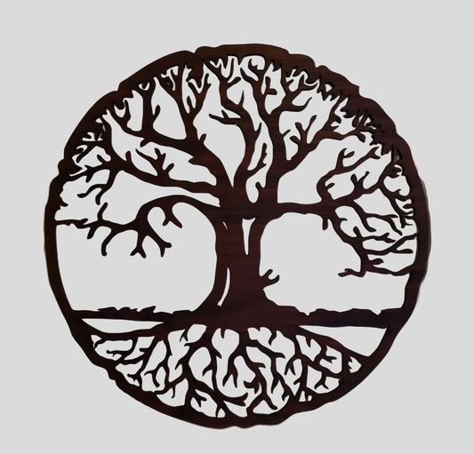 Décoration murale - Arbre de vie naturel en bois